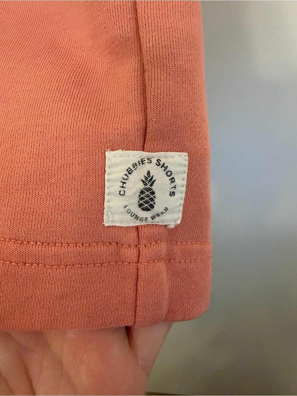 chubbies Coral Drawstring Shorts Terry Cloth Size Large 5.5” - Picture 2 of 5